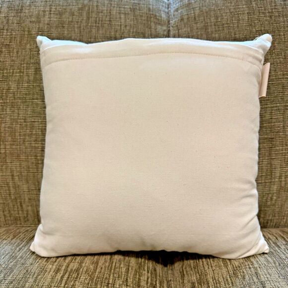 Cherish The Season Holly & Berry Beaded Accent Pillow Christmas Decor 13” X 13” - Picture 3 of 8